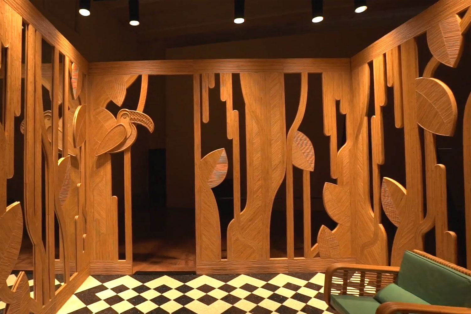 A unique scenography